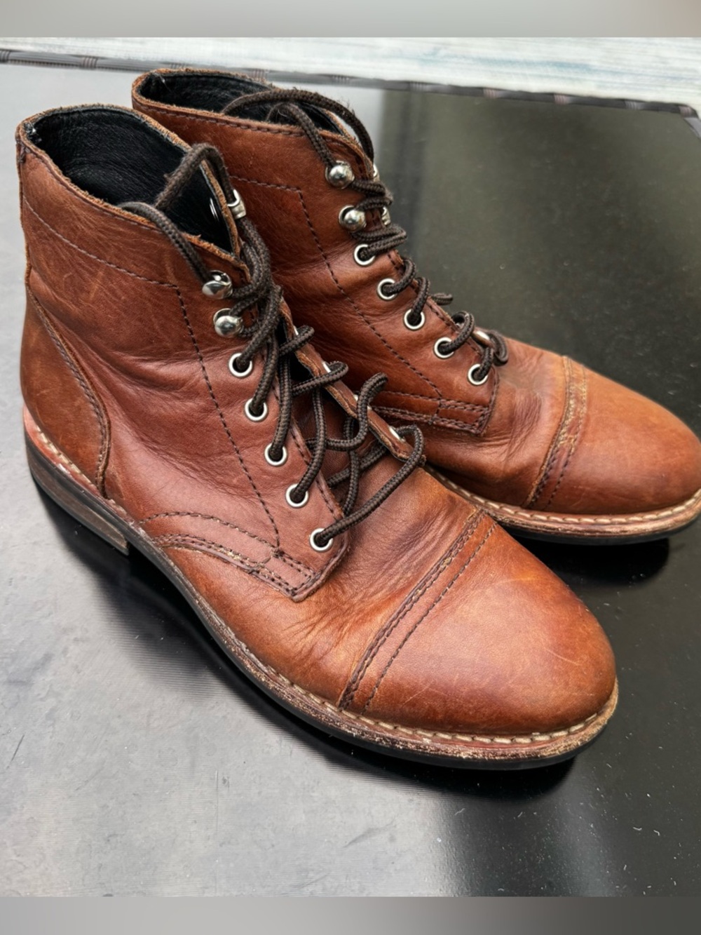 Thursday Boot Co - Captain Boot leather lace up Size 8